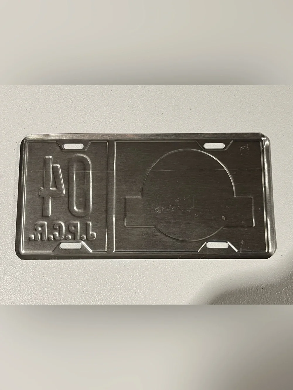 1992 Jurassic Park Universal Studios License Plate 04 J.P.C.R.